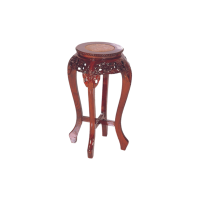 10124 מעמד רוזווד עגול (שולחן צד)