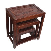 125 סט 3 שולחנות הגשה (שולחנות צד)