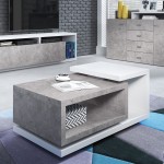 Coffee table BOTA White - Beton Colorado