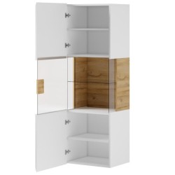Living Room Wall Mounted Cabinet TOLEDO White - 07