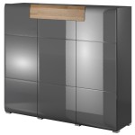 Chest of Drawers TOLEDO - Antracyt -76