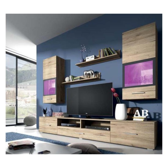 Living Room Wall Unit SARAH San Remo 09 Furniture, Furniture Wall Units, Organizational Furniture, Modern Furniture Wall Units image