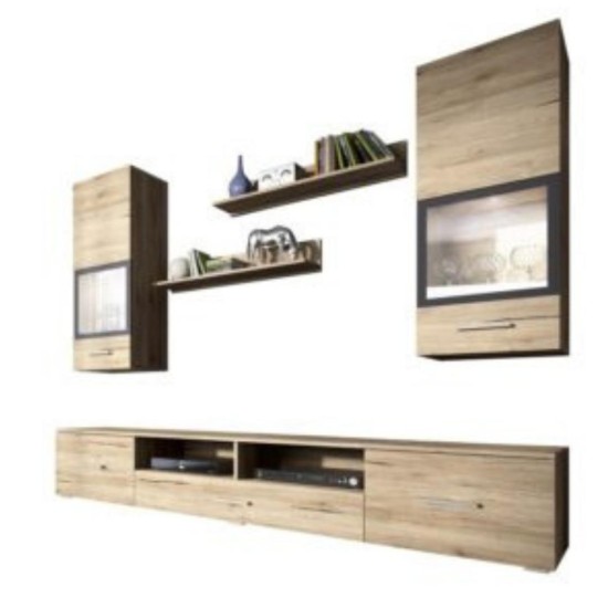 Living Room Wall Unit SARAH San Remo 09 Furniture, Furniture Wall Units, Organizational Furniture, Modern Furniture Wall Units image