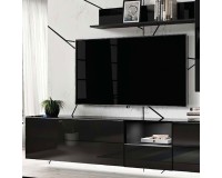 TV тумба HELIO Black 41 Мебель, Бюджетная мебель, Корпусная мебель, Модульная мебель, Телевизионные тумбы (TV), Комоды, Тумбы и комоды, Коллекция HELIO Black