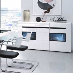 קומודה לסלון HEKTOR White 25 קומודה לסלון HEKTOR White 25