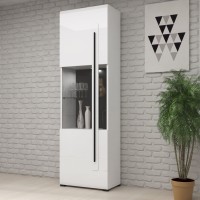 ויטרינה לסלון TULSA White 05