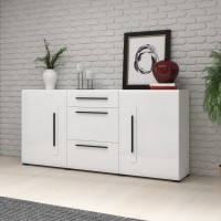 קומודה לסלון TULSA White 26