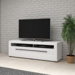 שידת טלוויזיה לסלון TULSA White 40