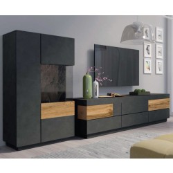 Living Room Wall Unit SILKE Matera 01