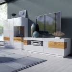 מזנון לסלון SILKE White 02