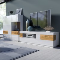 מזנון לסלון SILKE White 02