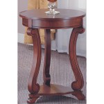 Round Wood Side Table B0652-1