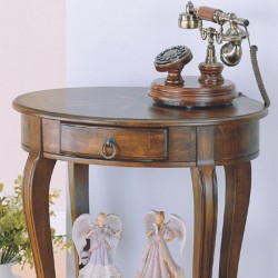 Oval Wood Side Table B0263