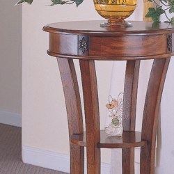 Round Wood Side Table B0617