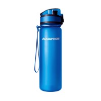 בקבוק עם פילטר לטיהור מים דגם AQUAPHOR CITY ל-0.5 ליטר, צבע כחול 