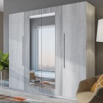 Wardrobe with 4 hinged doors VERA - Arctic pine