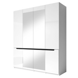 Wardrobe with 4 hinged doors Hektor White 20 Wardrobe with 4 hinged doors Hektor White 20
