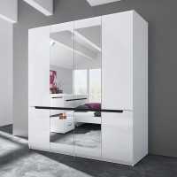 Wardrobe with 4 hinged doors Hektor White 20