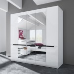 ארון בגדים פתיחה 5 דלתות Hektor White 21