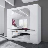 ארון בגדים פתיחה 5 דלתות Hektor White 21