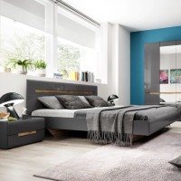 מיטה זוגית Hektor Аntracyt 31  – 160/200 