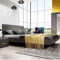 Двуспальная кровать Hektor Аntracyt 32 - 180/200  Двуспальная кровать Hektor Аntracyt 32 - 180/200