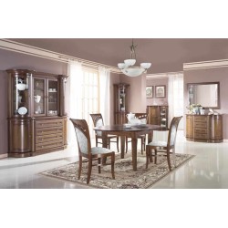 CORNER GLASS-CABINET AFRODYTA natural veneer  CORNER GLASS-CABINET AFRODYTA natural veneer