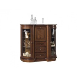 CABINET WITH DRINK SECTION AFRODYTA natural veneer  CABINET WITH DRINK SECTION AFRODYTA natural veneer