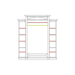 Шкаф 4-х дверный AFRODYTA натуральный шпон 180х206 Шкаф 4-х дверный AFRODYTA натуральный шпон 180х206