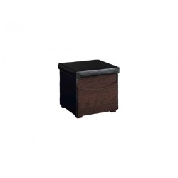Pouf BARI solid oak / fabric