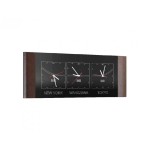 Часы тройные горизонтальные BARI - массив дуба 