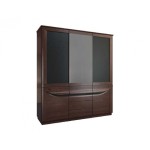 3 Door Hinged Wardrobe BARI - solid oak