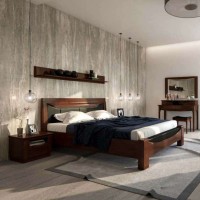 Двуспальная кровать BARI 160 - массив дуба