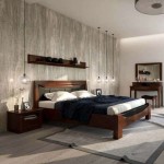 Двуспальная кровать BARI 140 - массив дуба