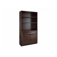 Витрина двойная с открытыми полками BARI - массив дуба