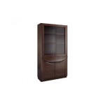 Dual Display Cabinet with Glass doors BARI - solid oak