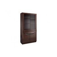 Dual Display Cabinet with Glass doors BARI - solid oak