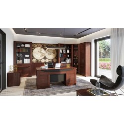 Витрина двойная высокая с открытыми полками BARI - массив дуба Витрина двойная высокая с открытыми полками BARI - массив дуба