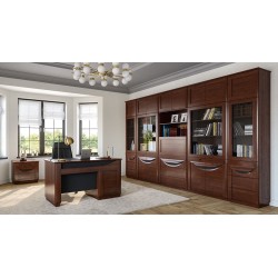 Витрина высокая двойная со стеклянными дверями BARI - массив дуба Витрина высокая двойная со стеклянными дверями BARI - массив дуба