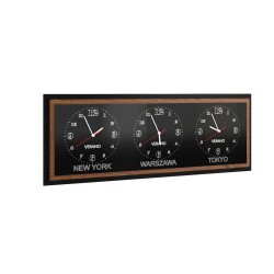 Часы тройные VENEZIA - шпон дуба Часы тройные VENEZIA - шпон дуба