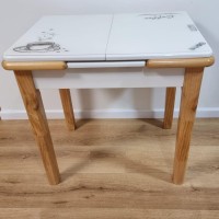 Small glass dining table - Coffee model