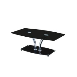 Glass coffee table with rectangular top Glass coffee table with rectangular top