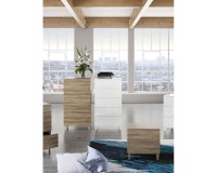 שידה צרה LOFT. ריהוט, רהיטים זולים, ריהוט ארגוני, מזנונים ושידות, שידות לילה, שידות מגירה לחדר שינה, ריהוט להרכבה עצמית (D.I.Y).