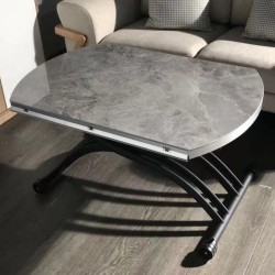 Round table Transforming N-5 with black glass top Round table Transforming N-5 with black glass top