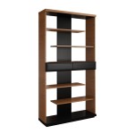 Книжный стеллаж VERANO MAXI - натуральный шпон