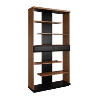 Книжный стеллаж VERANO MAXI - натуральный шпон