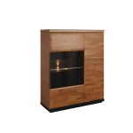 Витрина-бар VERANO с подсветкой / правая - массив дуба