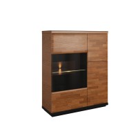 Витрина-бар VERANO с подсветкой / правая - массив дуба