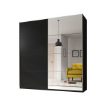 ארון הזזה עם מראה BETA - Black 58
