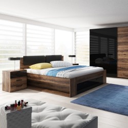 Double bed GALAXY - Monastery oak 52 Double bed GALAXY - Monastery oak 52